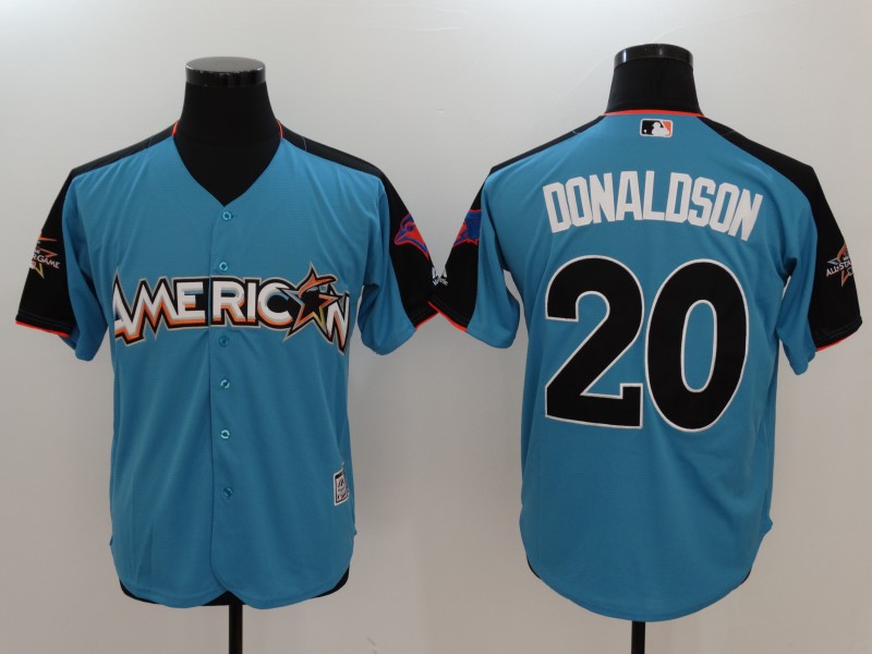 2017 MLB All-Star Toronto Blue Jays #20 Donaldson Blue Jerseys